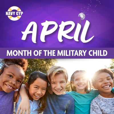 April is month of the military child! Purple up!