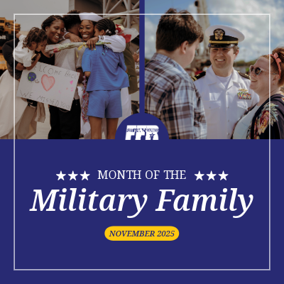 November is Month of the Military Family. 