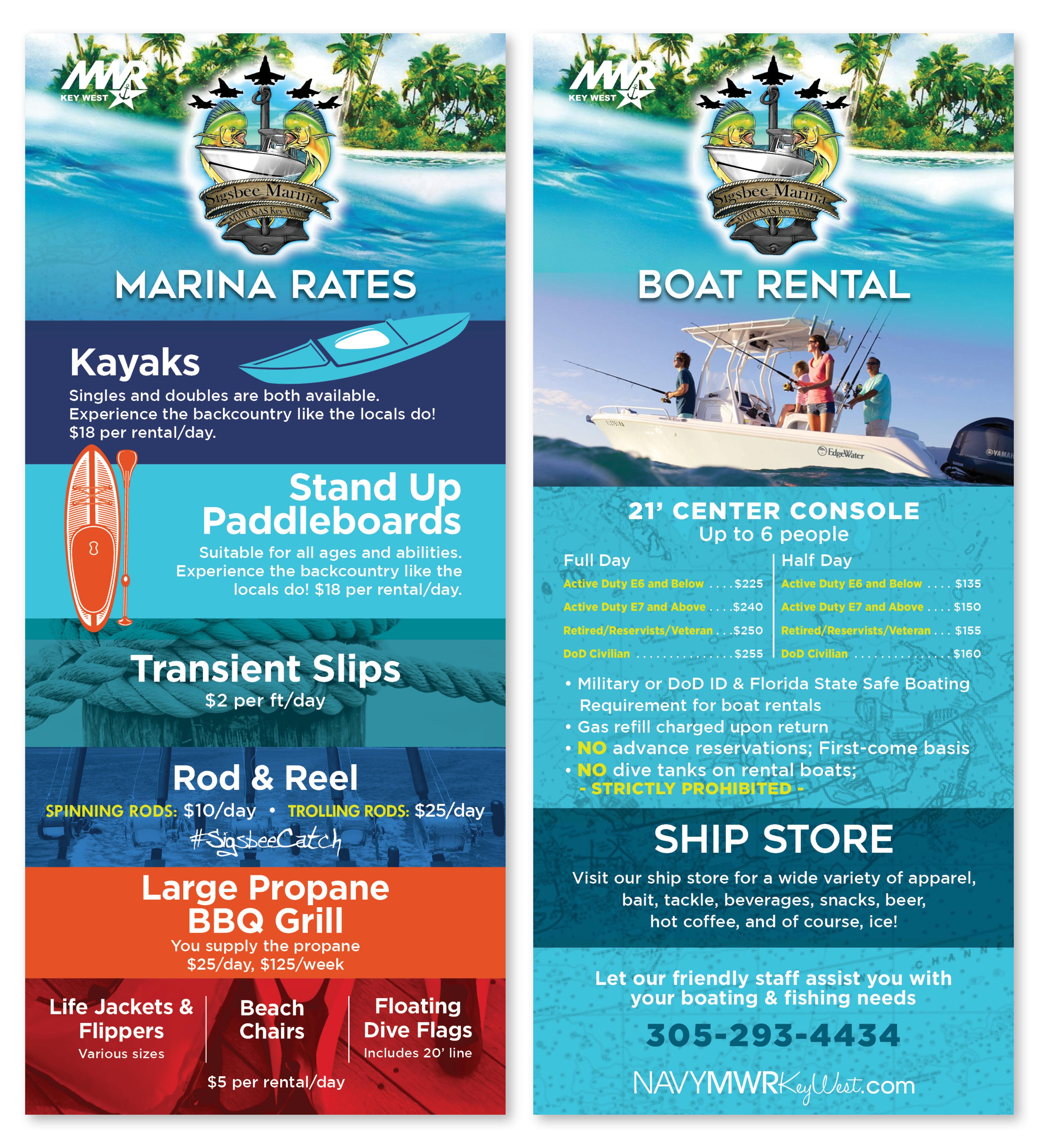 Sigsbee Marina Rack Card January 2026