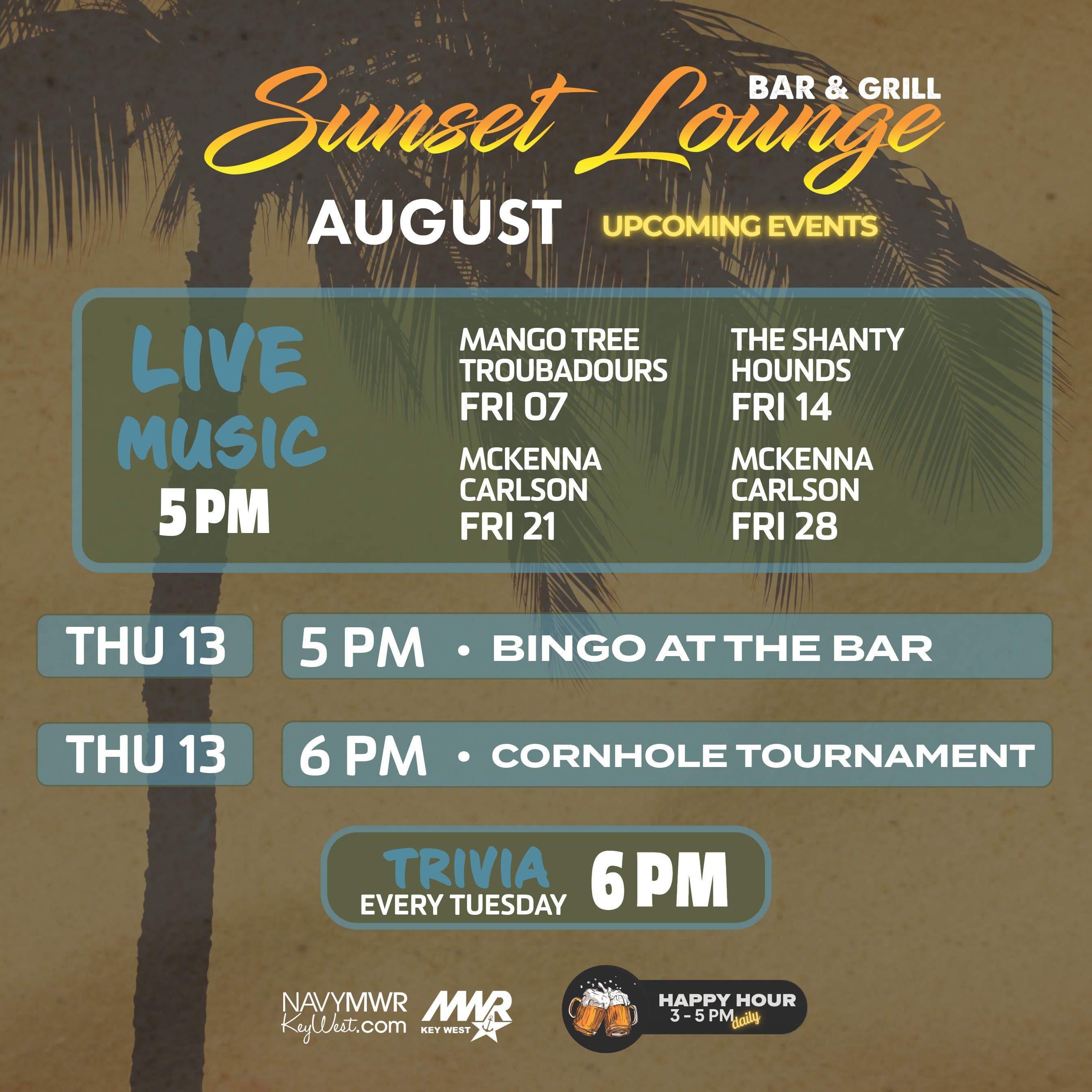 Sunset Lounge Bar & Grill is the perfect spot to kick back and watch the sun set into the ocean. With a full bar and a chill tropical vibe, it’s the place to grab a great drink and relax. The menu is full of tasty dishes and daily specials that’ll keep you coming back for more. During the season, there’s live music every week and fun programming to keep the good vibes going. Looking to celebrate something special? Sunset Lounge offers private events that turn any occasion into an unforgettable experience.