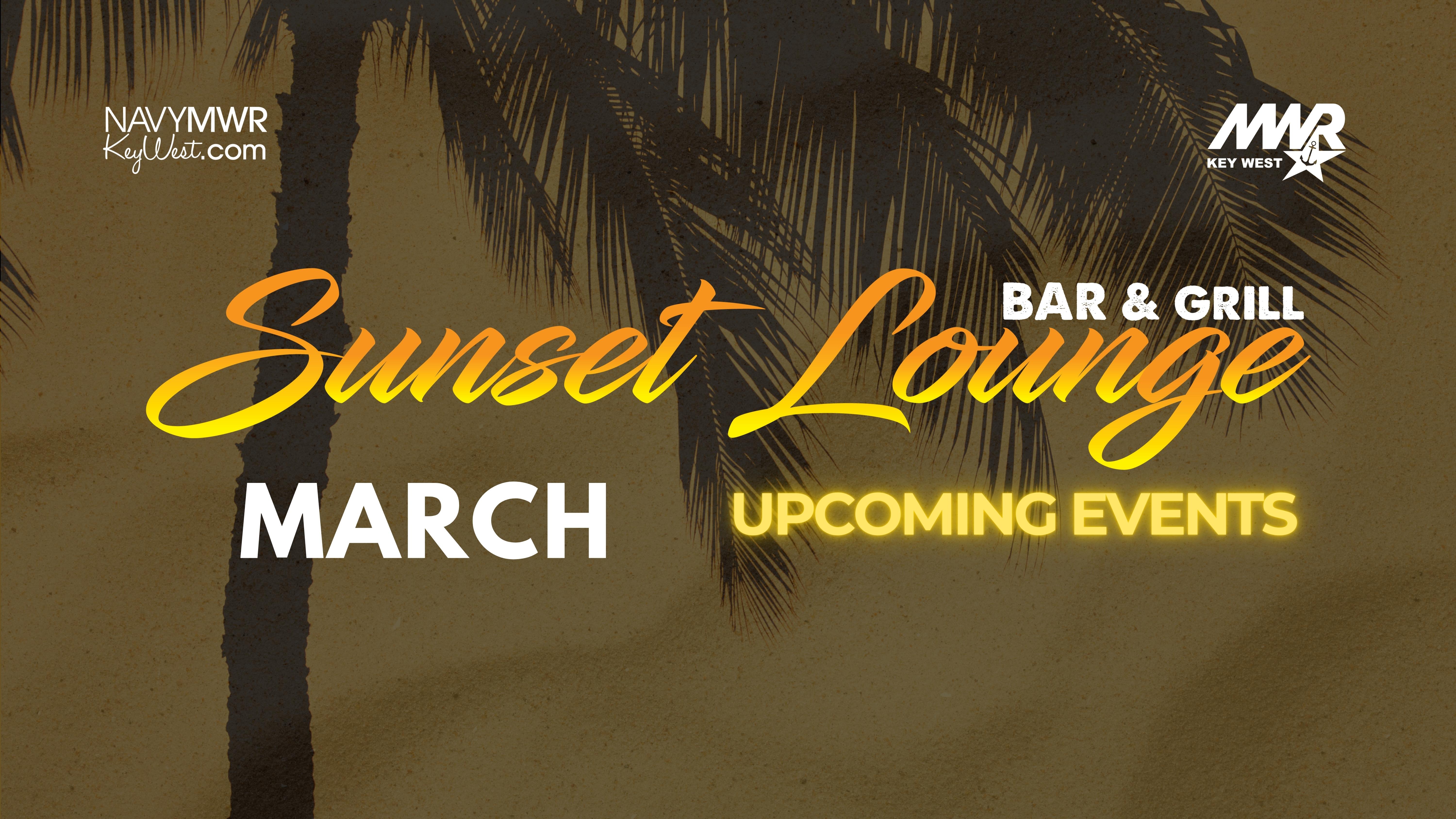 Live entertainment at Sunset Lounge Bar & Grill located on Sigsbee Park to include musicians, trivia night, bingo, corn hole and more. 