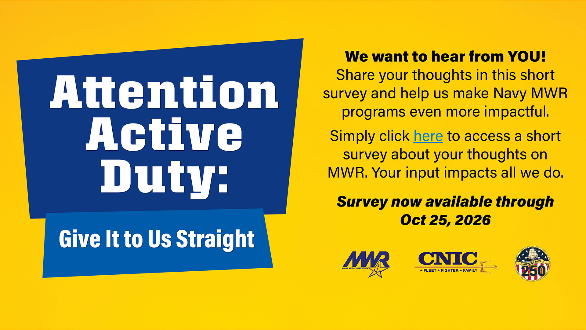 MWR Active Duty Survey